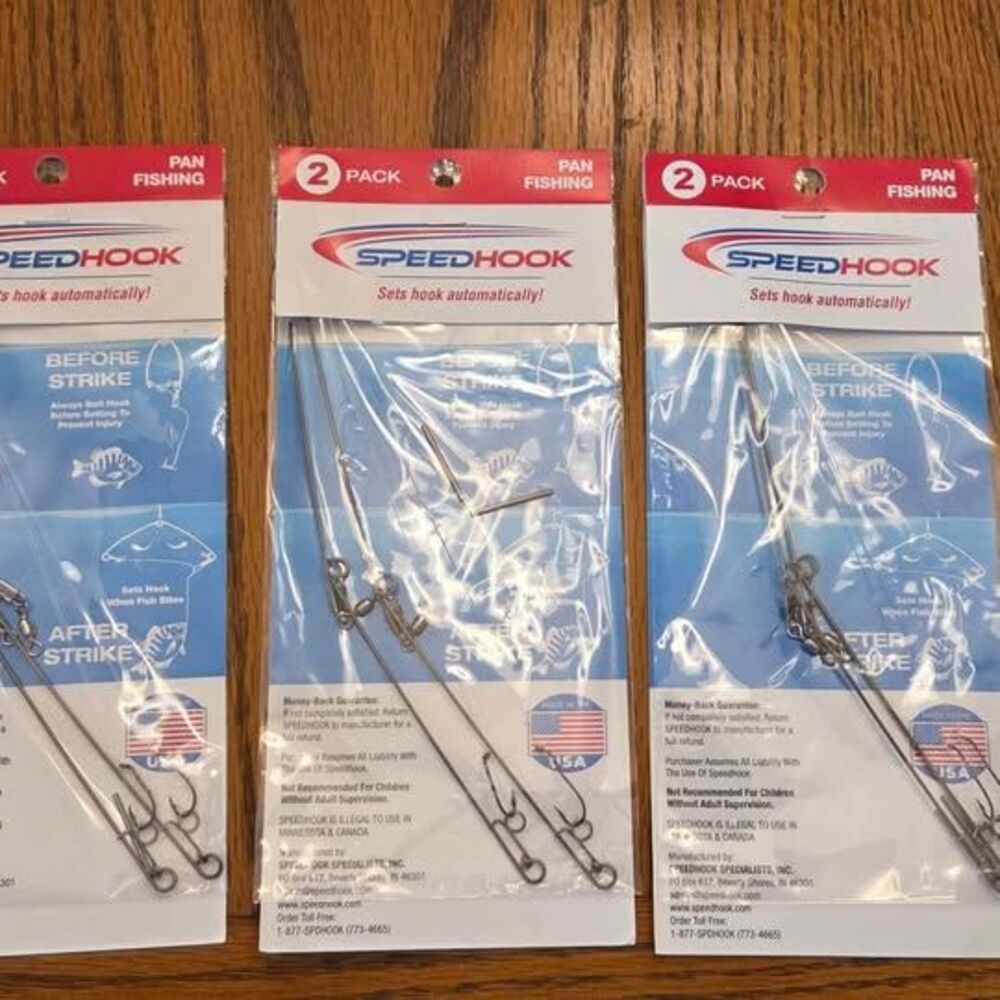 2 pack speedhook Spring Loaded Fishing Hook packs